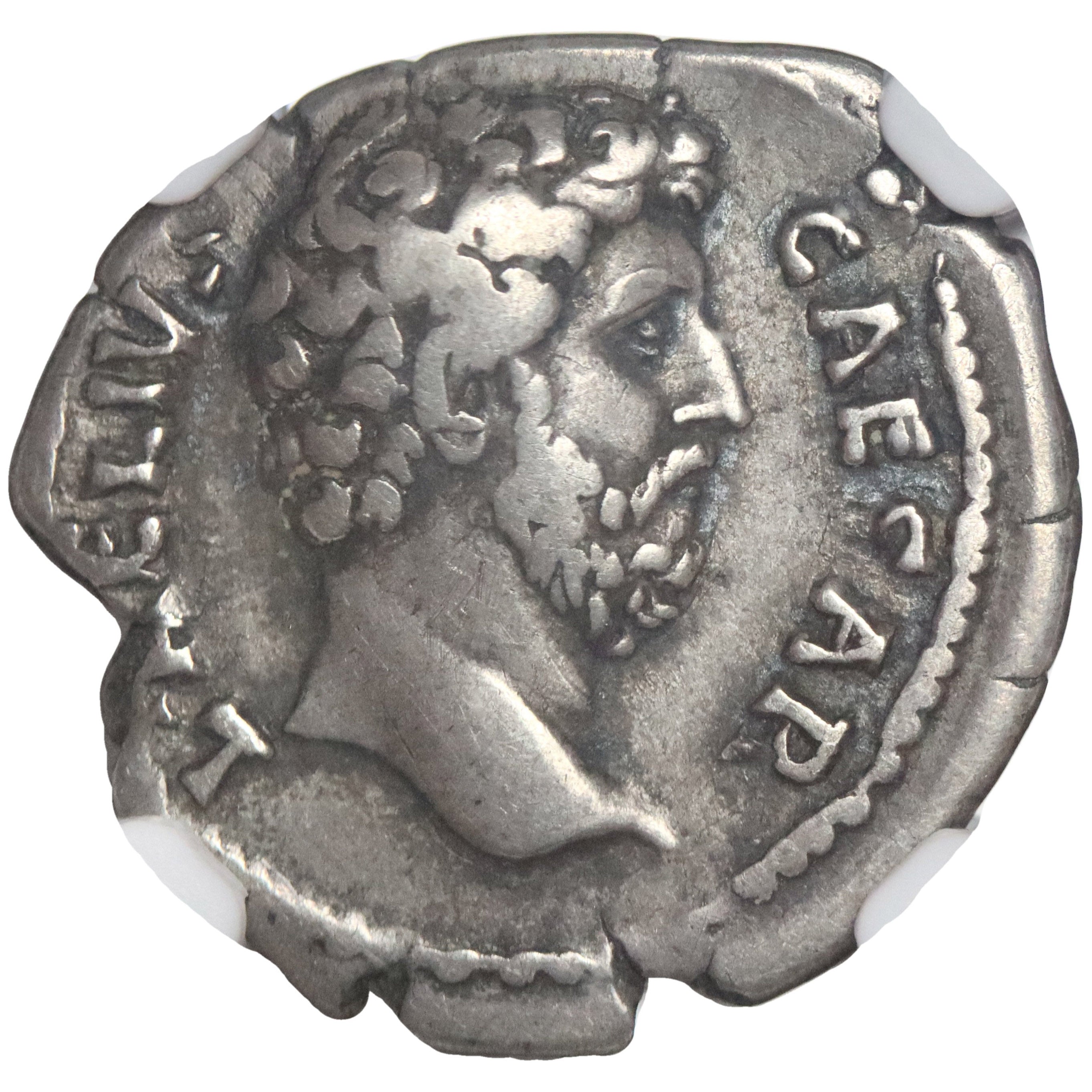 Roman Empire, Aelius Caesar, silver denarius, Rome mint, 136-138 CE, Felicitas, NGC VF
