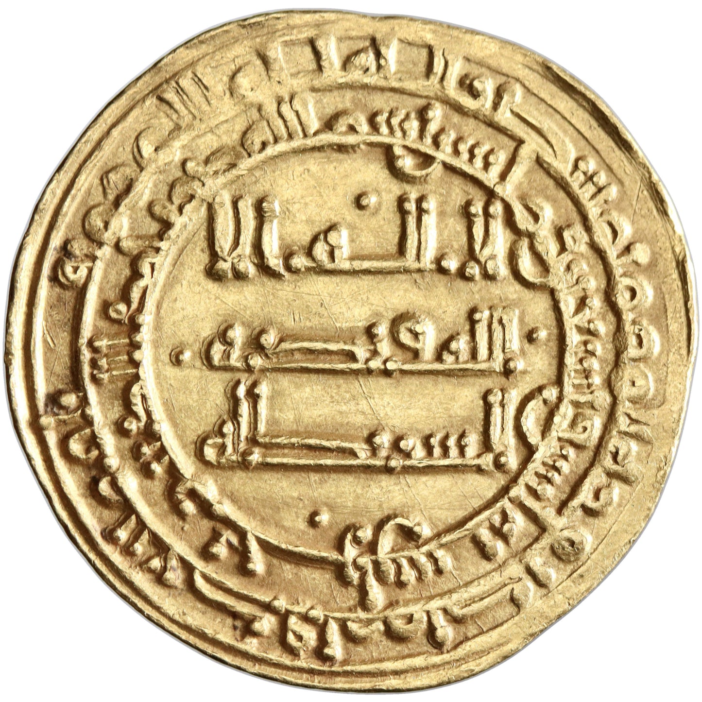 Abbasid, Al-Muktafi billah, gold dinar, Harran mint, AH 292