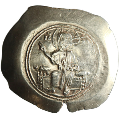 Byzantine, Nicephorus III Botaniates, gold/electrum histamenon nomisma, Constantinople mint, 1078-1081 CE, Christ / Nicephorus