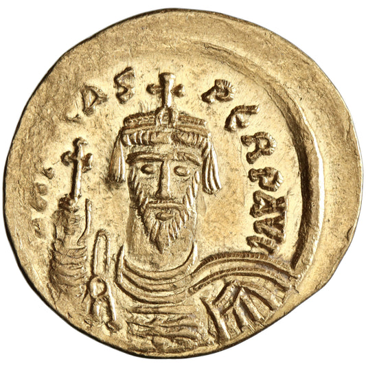 Byzantine, Phocas, gold solidus, Constantinople mint, 607-610 CE