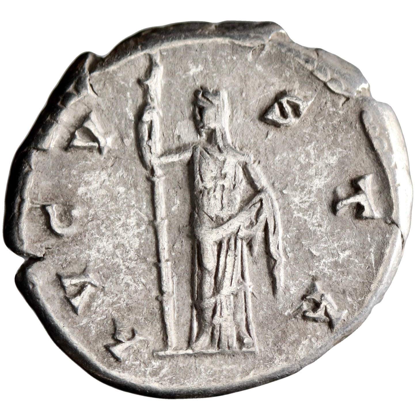 Roman Empire, Diva Faustina Senior, silver denarius, Rome mint, 146-161 CE, Ceres