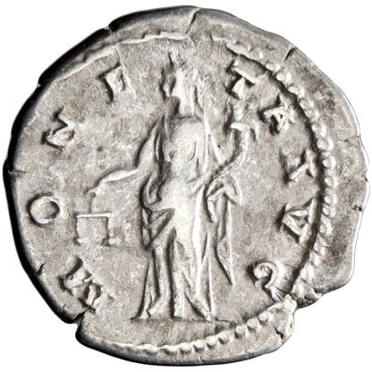 Roman Empire, Hadrian, silver denarius, Rome mint, 134-138 CE, Moneta