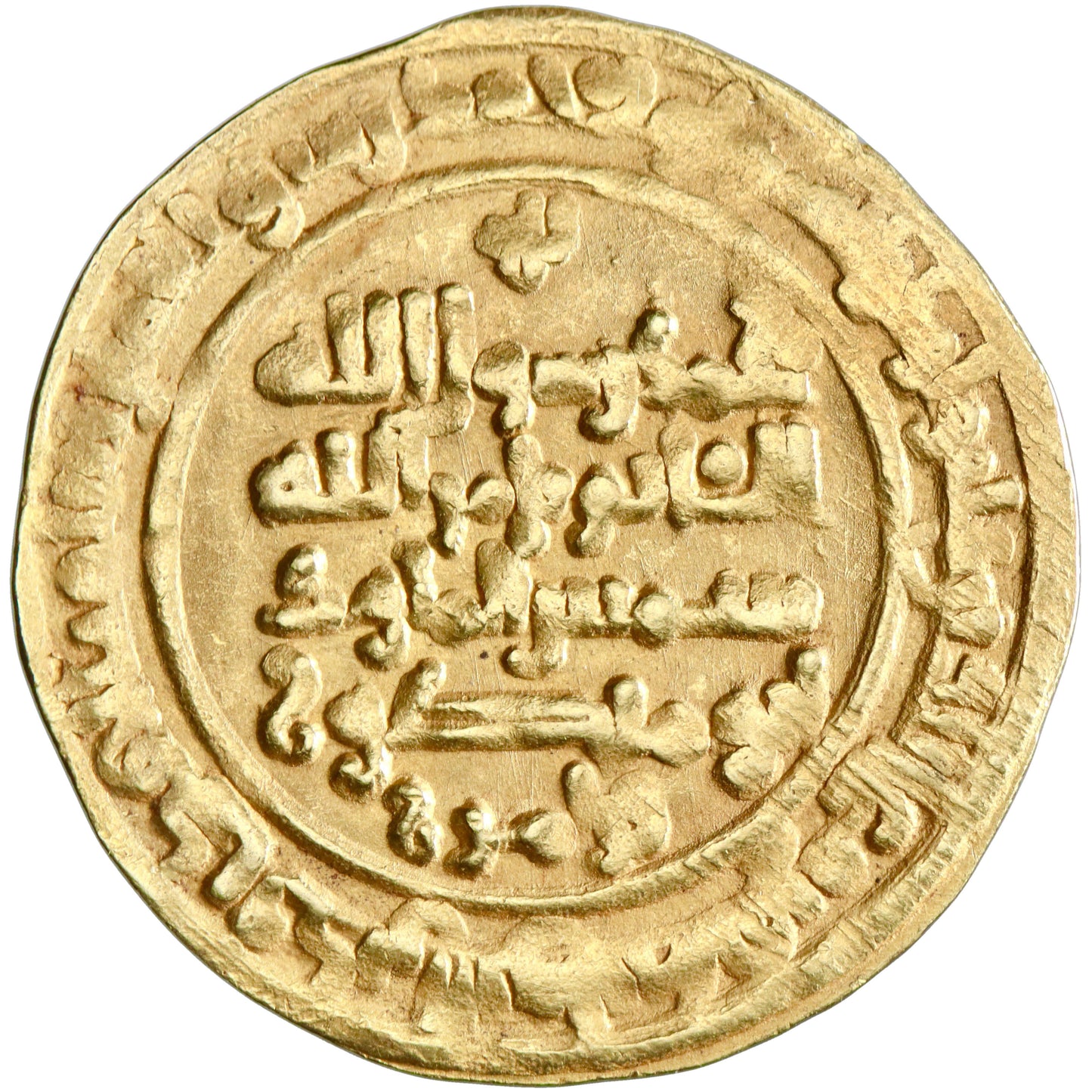 Kakwayhid, Faramurz, gold dinar, Isbahan (Isfahan) mint, AH 436, citing al-Qa'im and Abu Kalijar