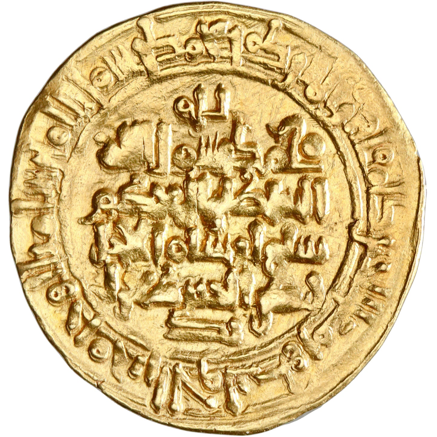 Great Seljuq, Tughril Beg, gold dinar, Naysabur (Nishapur) mint, AH 442, citing al-Qa'im
