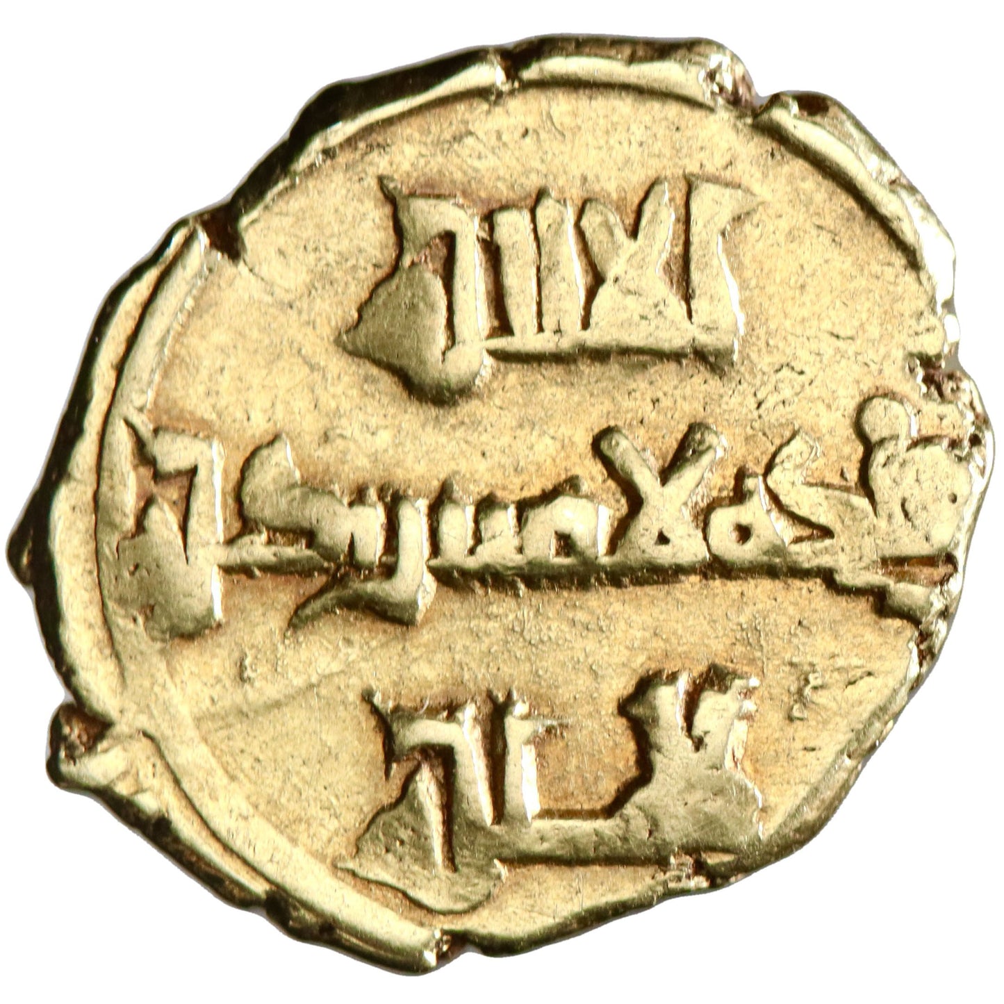 Sicily, Roger II, gold multiple tari, 1130-1154 CE, arabic legends, "by the order of Roger the Second"