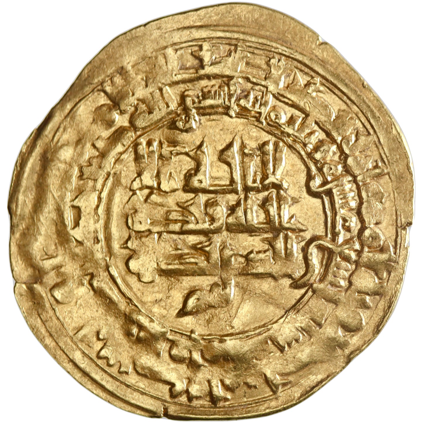 Samanid, Nasr II ibn Ahmad, gold dinar, al-Muhammadiya mint, AH 319, citing al-Muqtadir