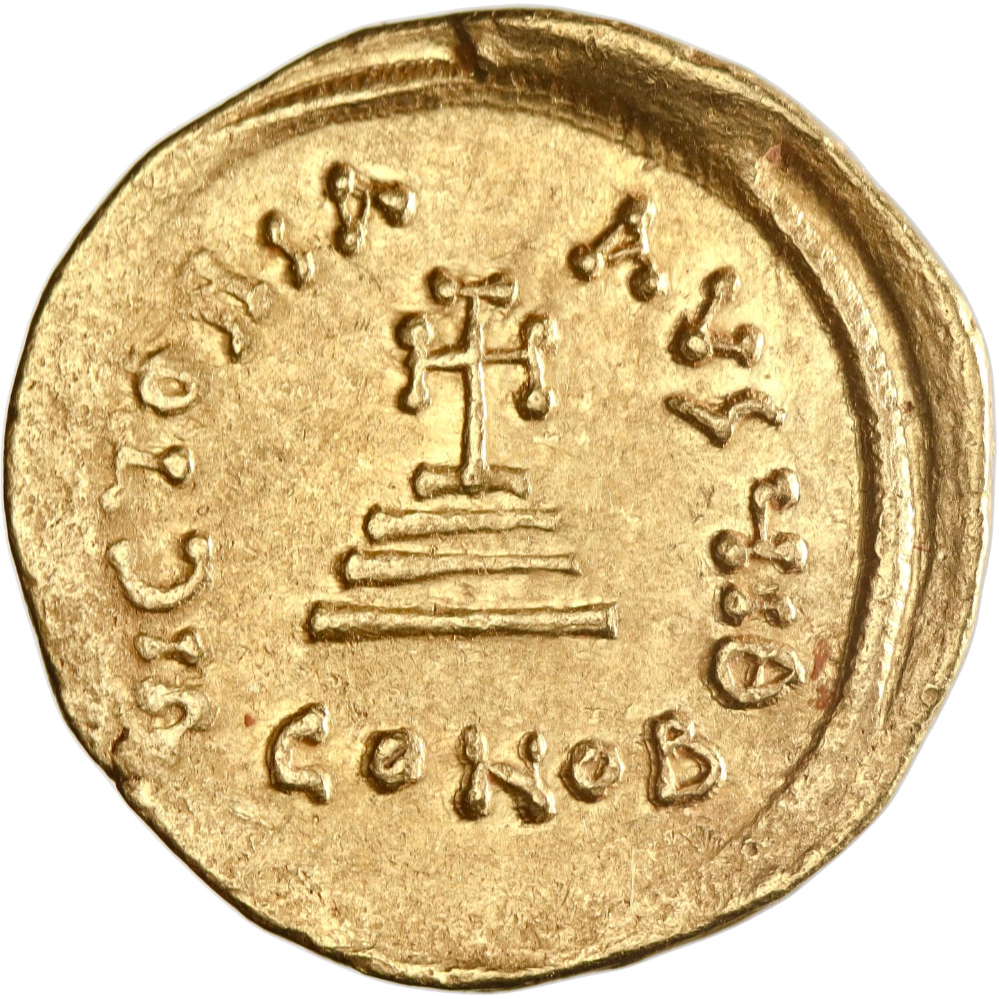 Byzantine, Heraclius, gold solidus, Constantinople mint, officina I_ (10th), 626-629 CE, Heraclius and Heraclius Constantine