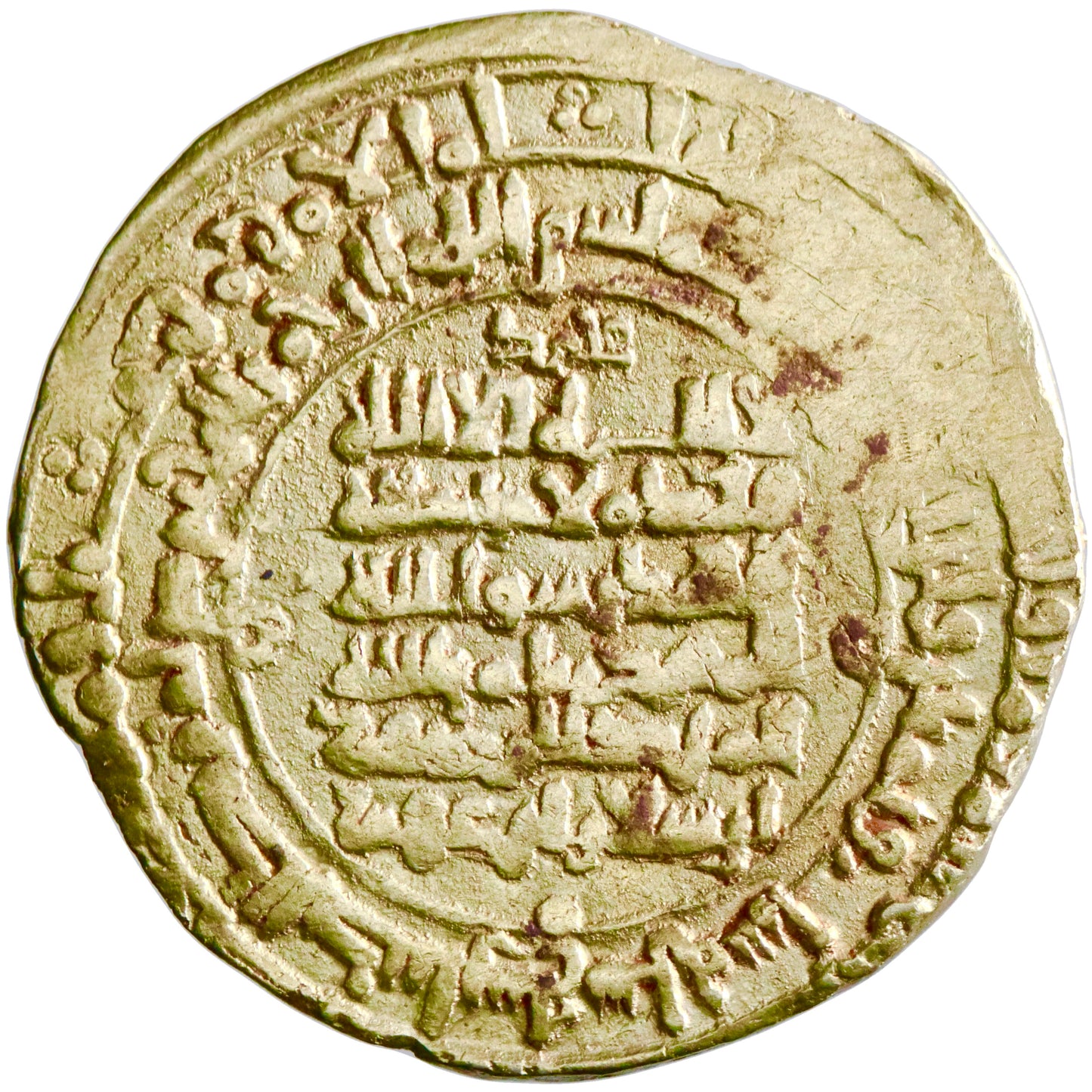 Great Seljuq, Arslan Arghu, pale gold dinar, Balkh mint, AH 486, Ayat al-Kursi and sword, citing al-Muqtadi