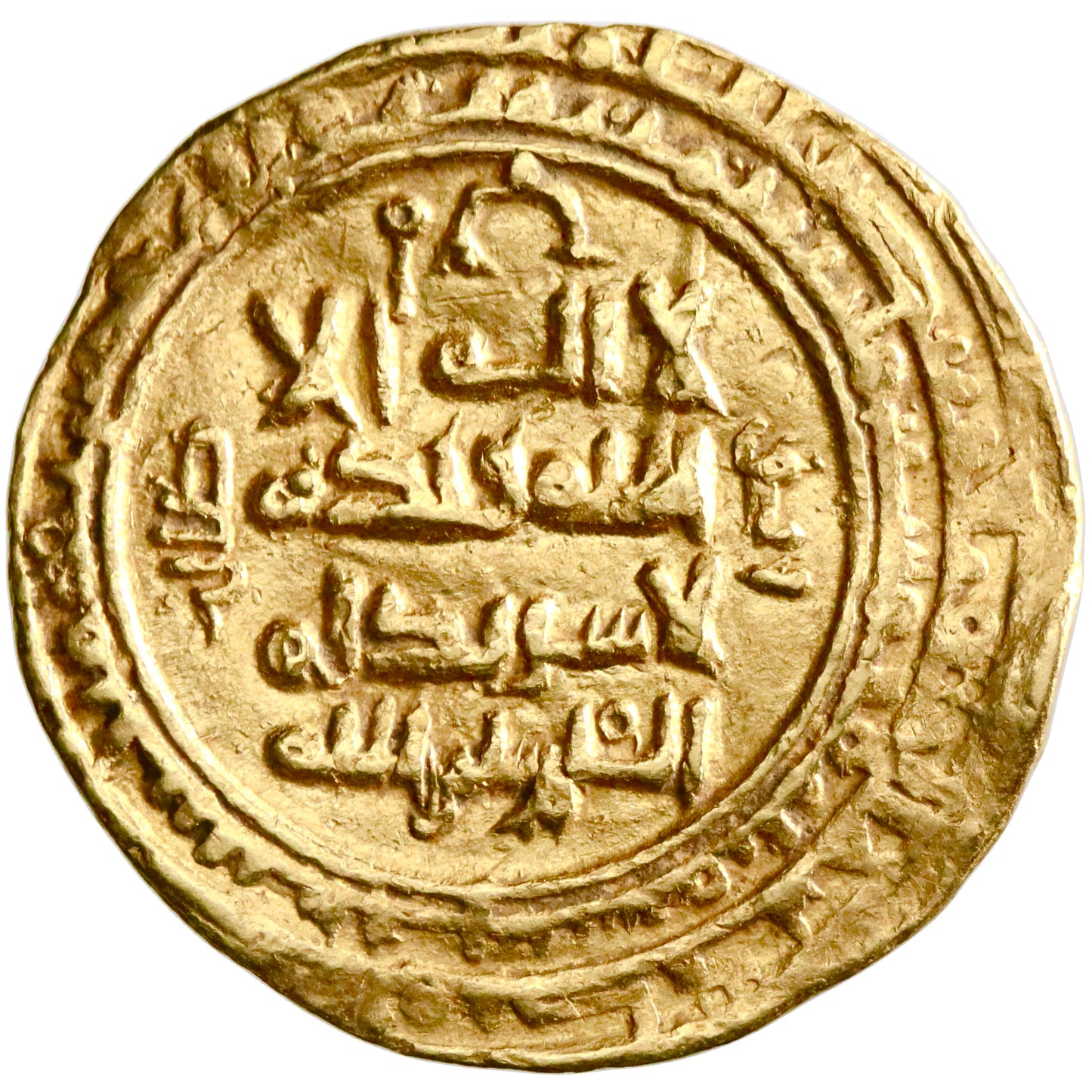 Great Seljuq, Tughril Beg, gold dinar, Naysabur (Nishapur) mint, AH 453, citing al-Qa'im and Tughril Beg