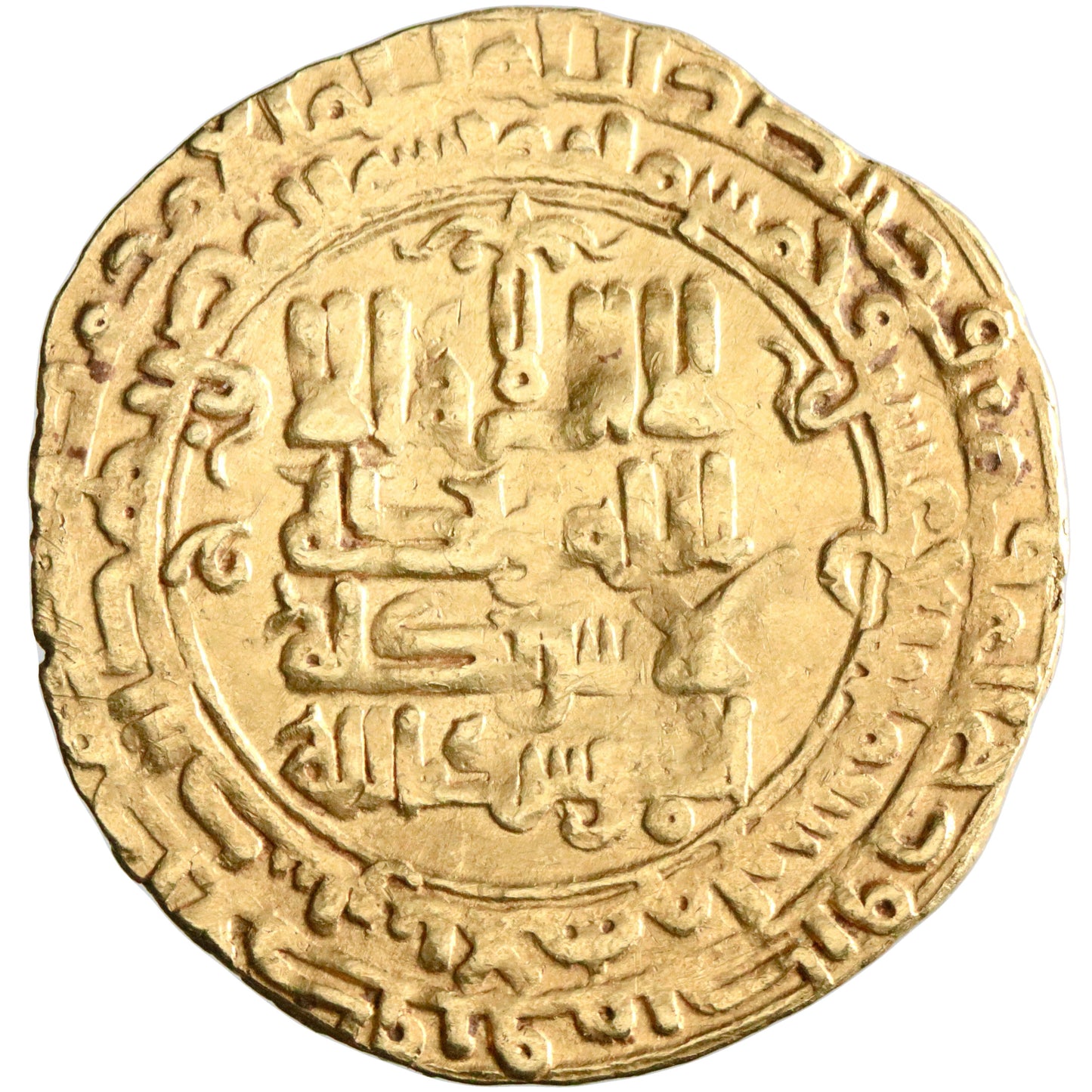 Seljuq of Western Iran, Mahmud II Ibn Muhammad, gold dinar, al-Ahwaz mint, AH 514, citing al-Mustarshid