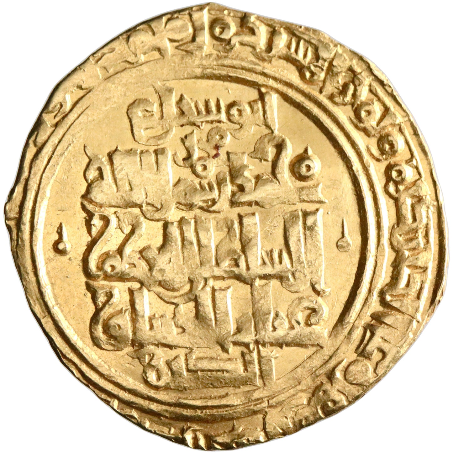 Great Seljuq, Muhammad I, gold dinar, Isfahan mint, AH 502, citing al-Mustazhir