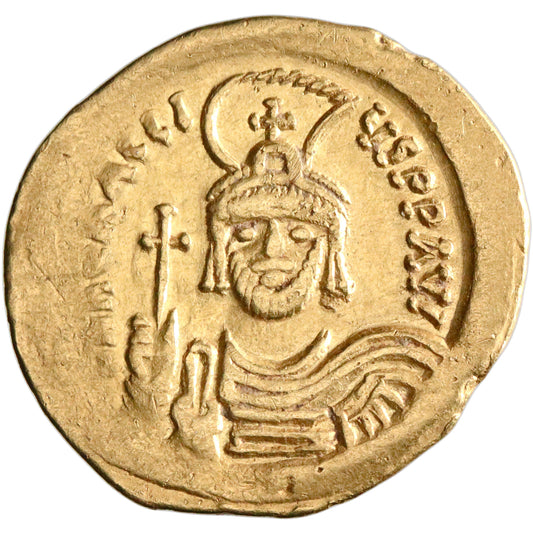 Byzantine, Heraclius, gold solidus, Constantinople mint, officina _ (5th), 610-613 CE