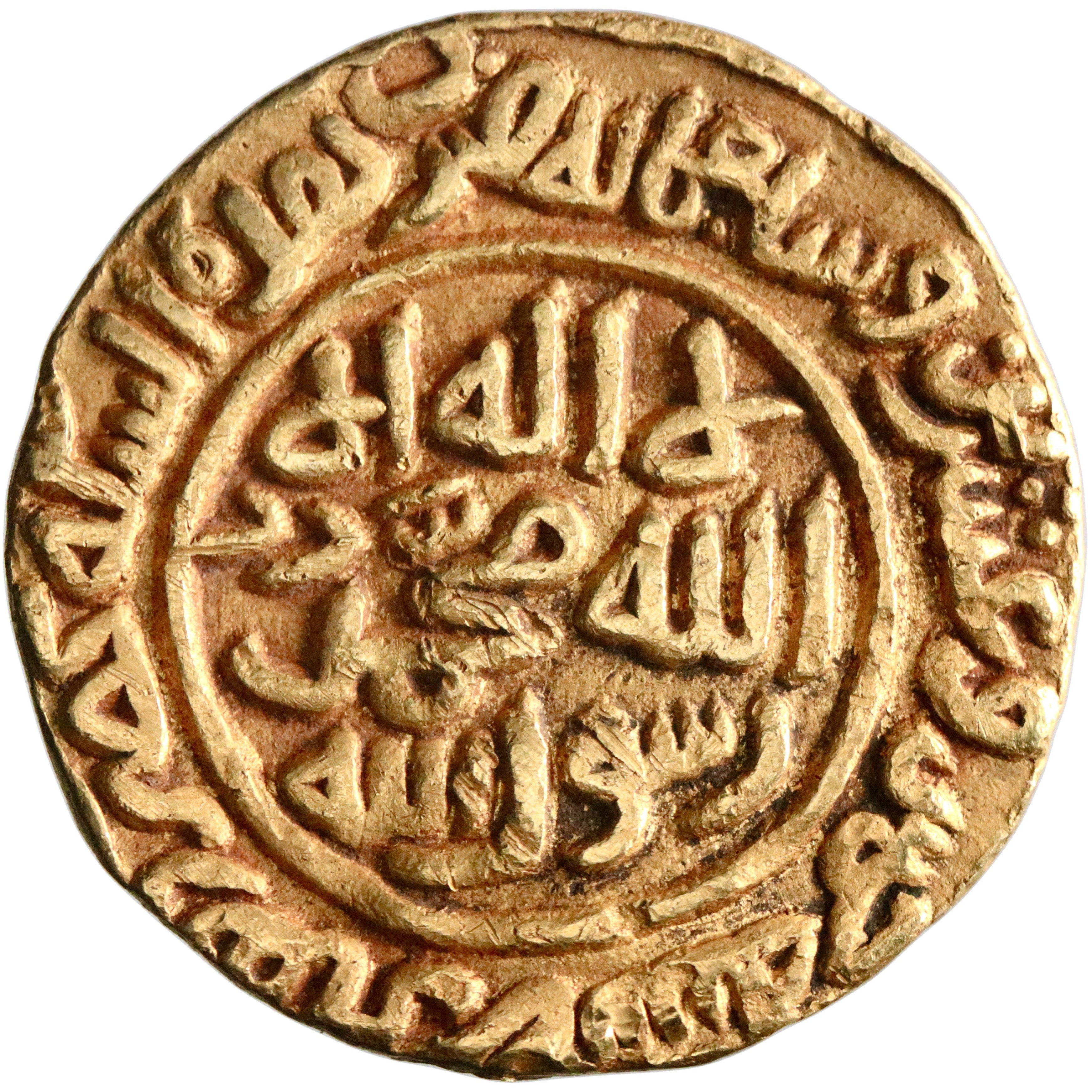 Delhi, Muhammad III ibn Tughluq, gold tanka, Hadrat Dehli (Delhi) mint, AH 725, citing the Rashidun caliphs